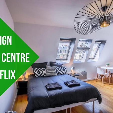 Appartement Design Hyper Centre Lille - Netflix Wifi Fibre - Parking Exterior foto