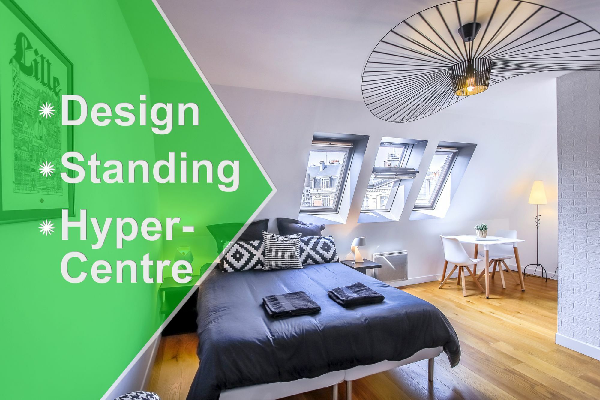 Appartement Design Hyper Centre Lille - Netflix Wifi Fibre - Parking Exterior foto